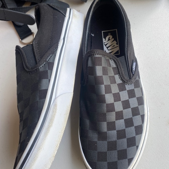 Vans Slip-ons: Black Checkered - Picture 3 of 4
